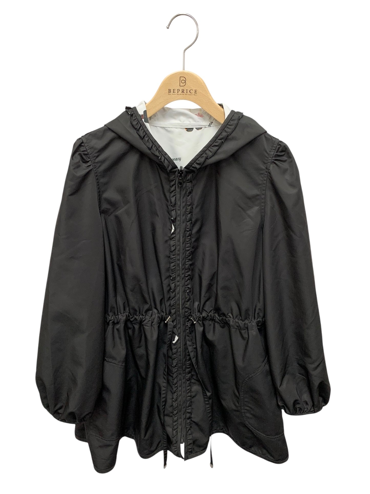 エムズグレイシー 414111 ナイロンジャケット 40 ブラック リバーシブル IT6NR9546GFI