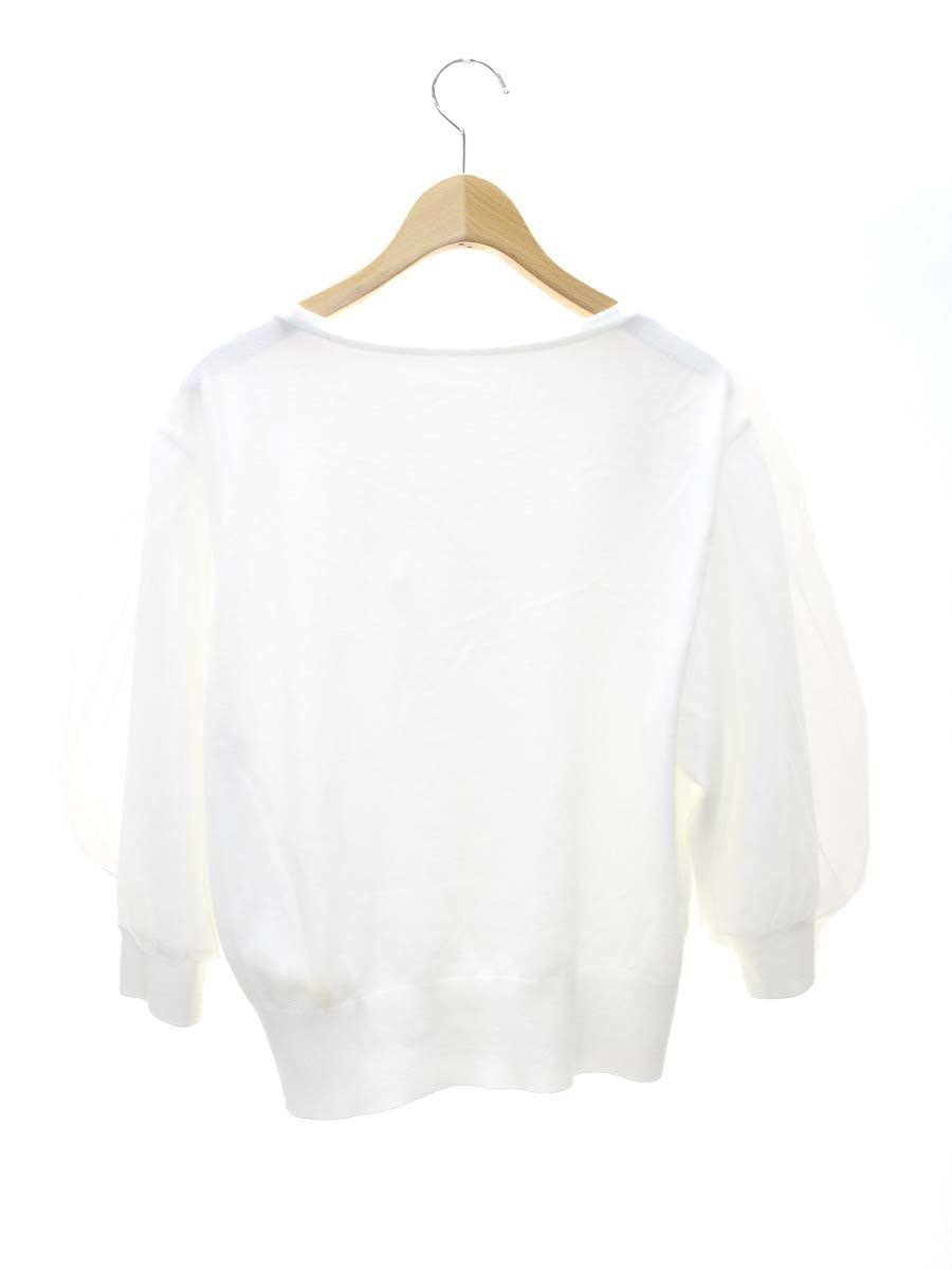 フォクシーブティック Knit Tops Balloon 41847 ニット セーター 40 ホワイト チュール IT5HBUIEP1DU