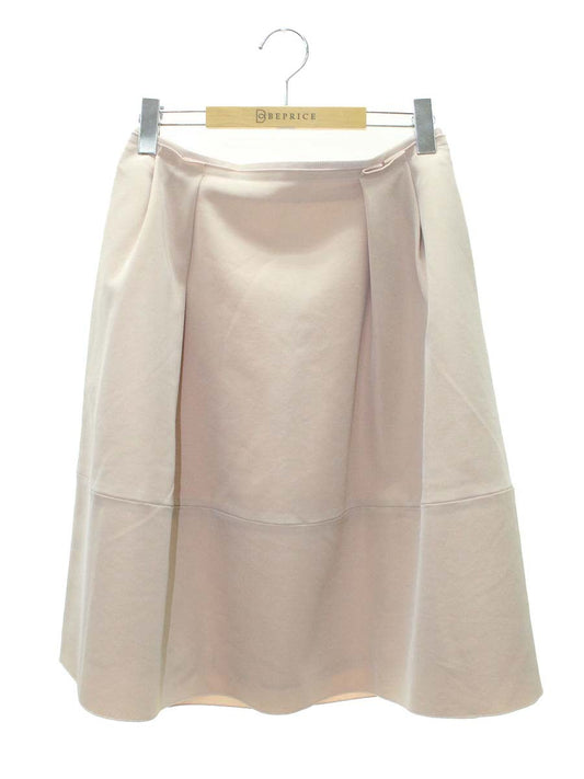 フォクシーニューヨーク BARON バロン 38326 スカート 40 ベージュ タックフレア ITGGKX74BLTE