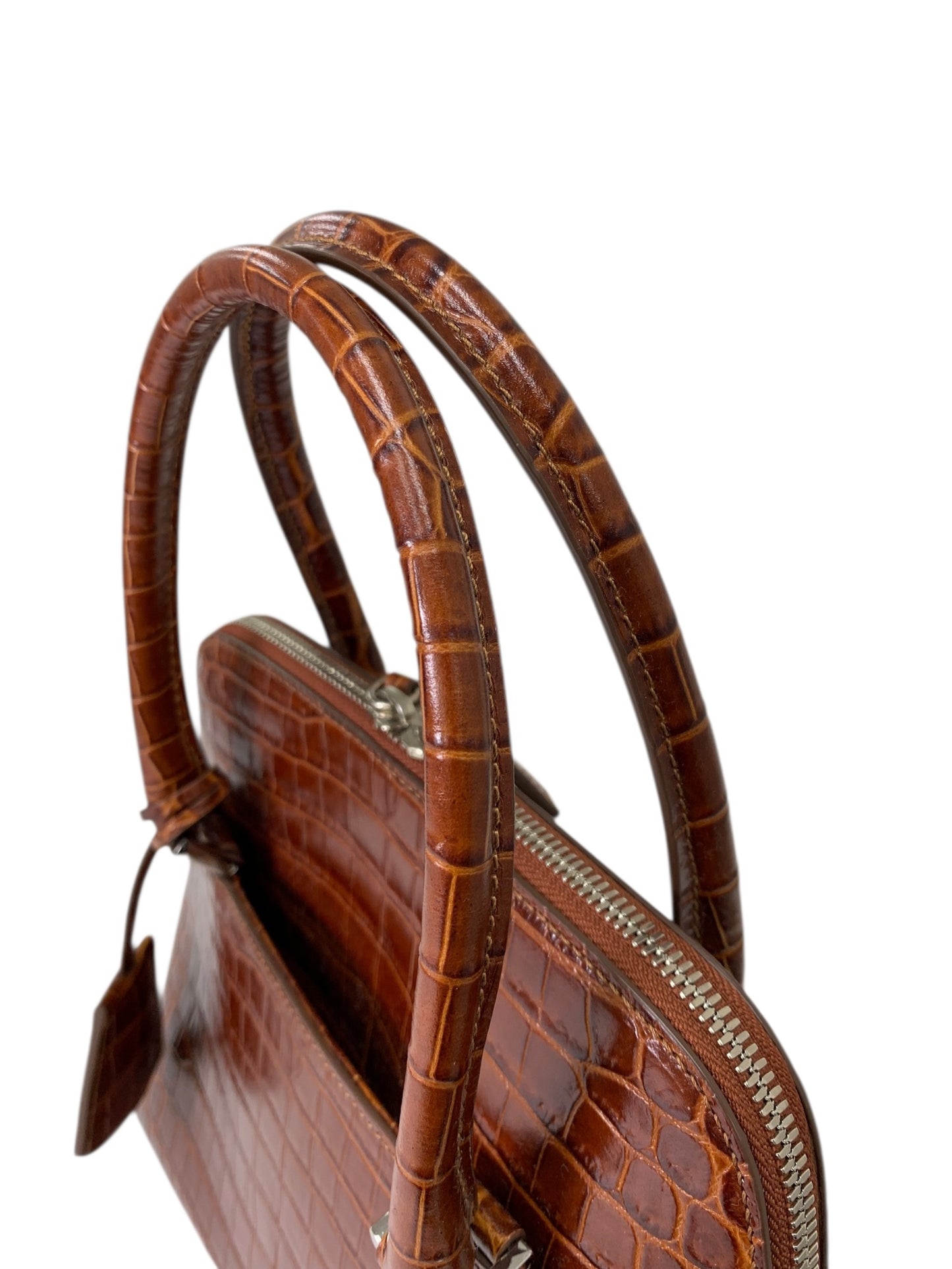 フォクシーブティック Coco Grande 40352 ハンドバッグ ブラウン クロコ型押し レザー 2WAY IT91URU5Q5KH