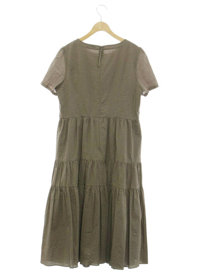 トゥービーシック W7J10-560-45 ワンピース 44 ブラウン ティアード シアサッカー ITTVMRINQ5ME