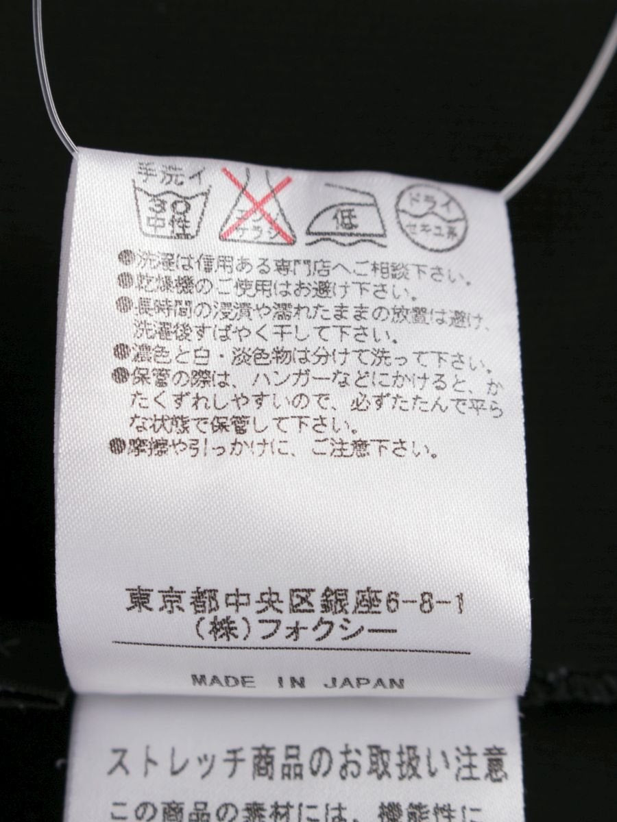 フォクシーニューヨーク 27127 カットソー 40 ブラック IT2WMEMDATBE