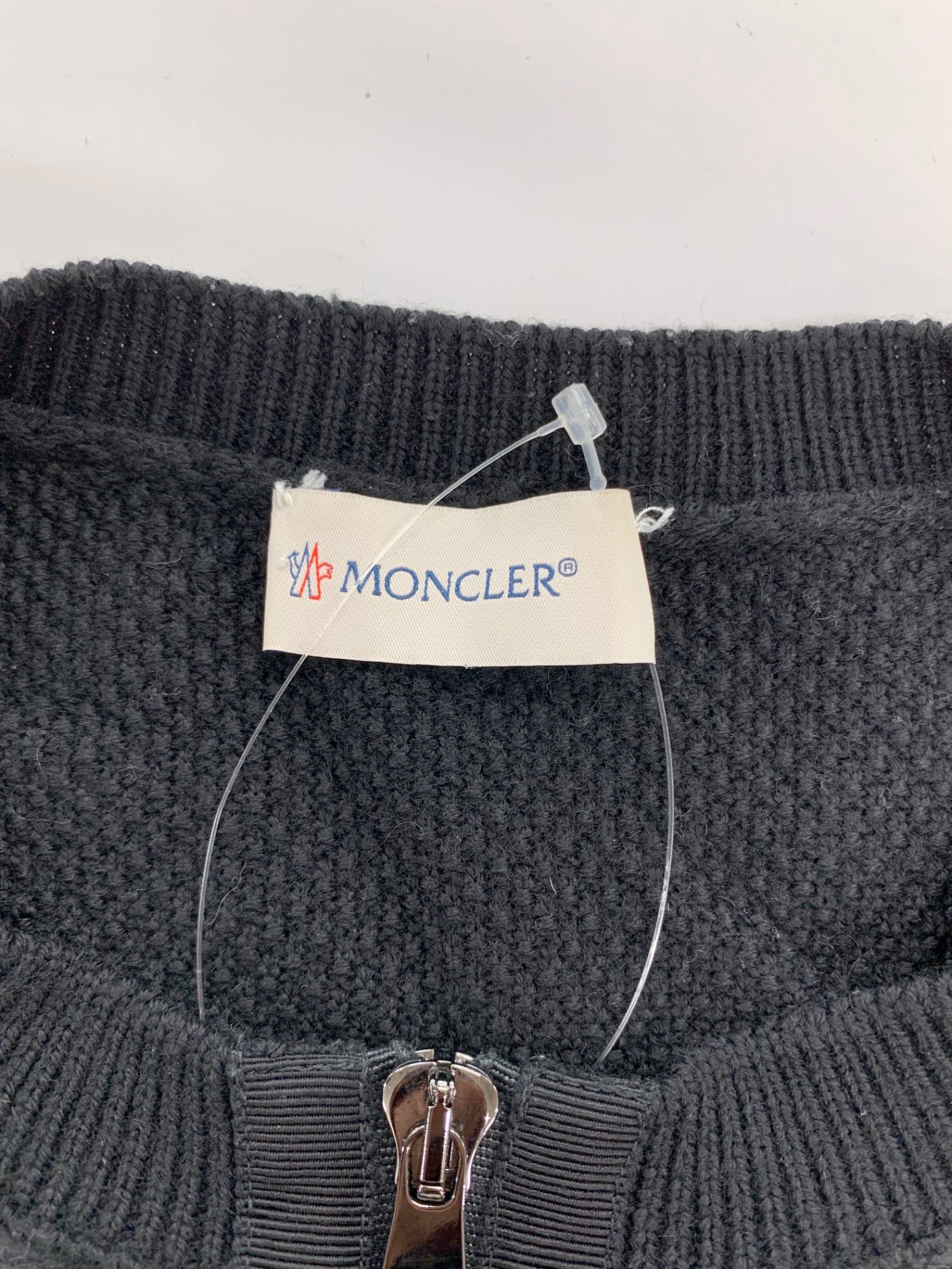 モンクレール MAGLIONE TRICOT ALLA COREANA C20930474800 98125 ジャケット M ブラック ニット切替ダウン ITHMUPVI2M28