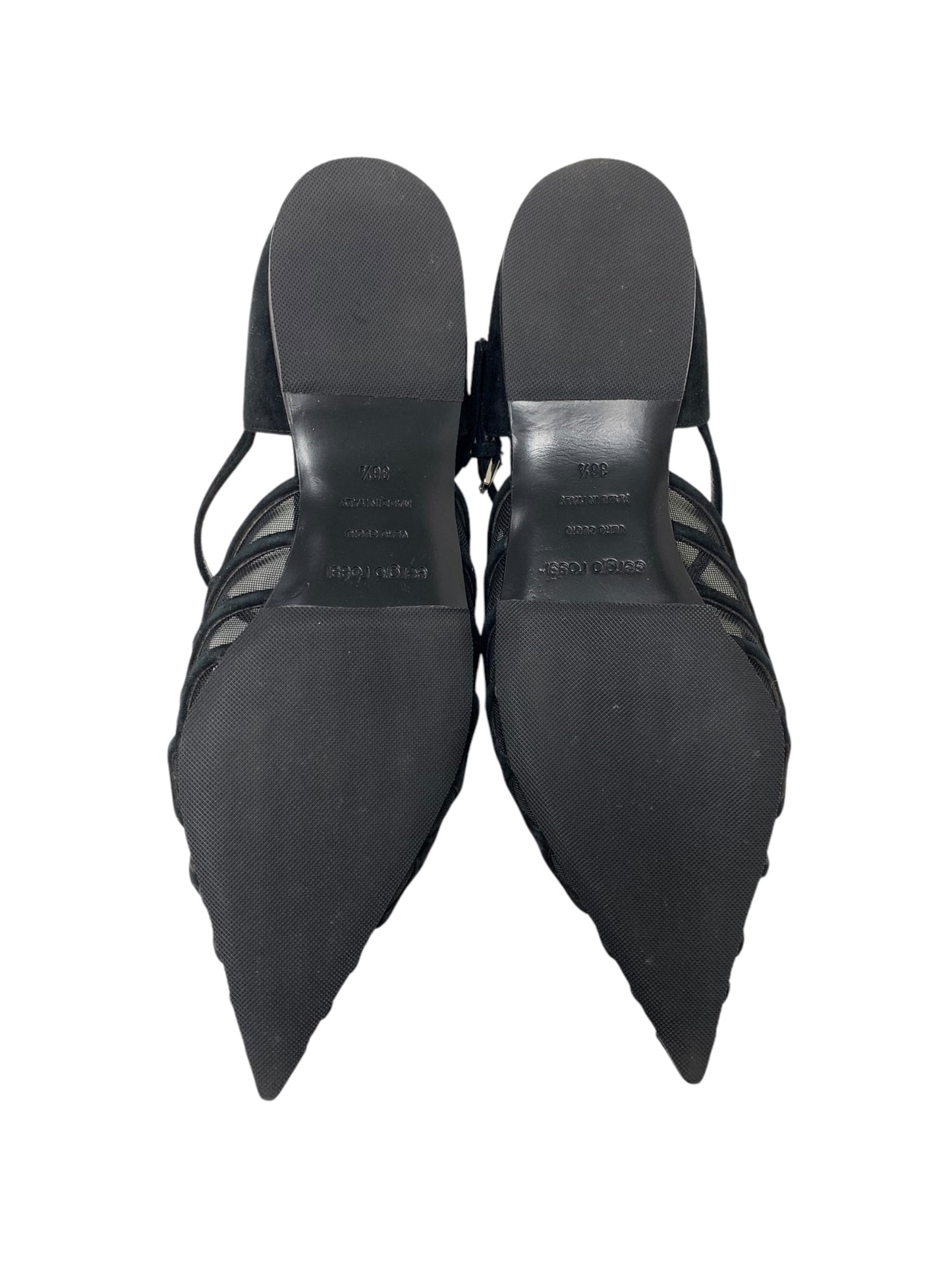 セルジオロッシ SR MERMAID-BALLERINAS B09720MAFM46170.1000 バレエフラットシューズ 36 1/2 ブラック ITO4L35GY934 【SALE】