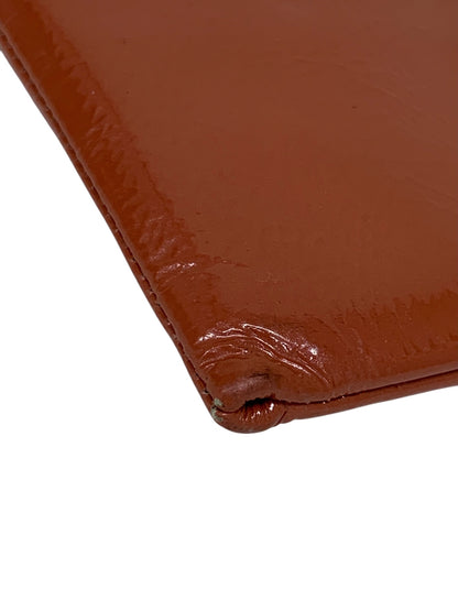 アタオ Limoパール ラウンドファスナー財布 オレンジ エナメル アプリコット ITZ5YMS7LO7W