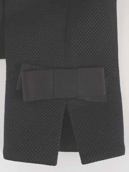 エムズグレイシー 624104 ジャケット 40 ネイビー ノーカラー ジップアップ IT9QMVXGDI7K