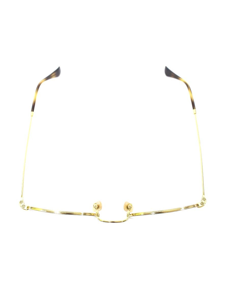 レイバン RB3447V メガネ ゴールド/ブラウン ラウンド メタル オプティクス ITVGRBAVDRZ1