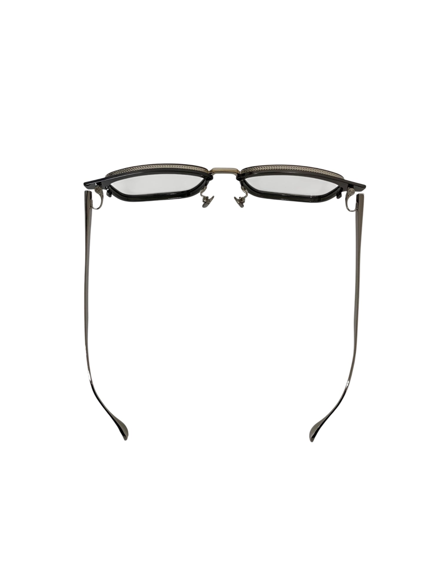 ドメスティックインターナショナル DI-1006TS メガネ シルバー メタルフレーム フルリム スクエア ITA7NB2BRLAH