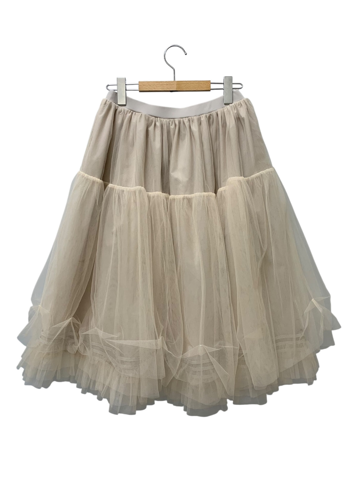 デイジーリン Skirt Prima Tulle Ⅱ 07205 スカート 40 ベージュ パニエ チュール ITOLJK8MQX5K