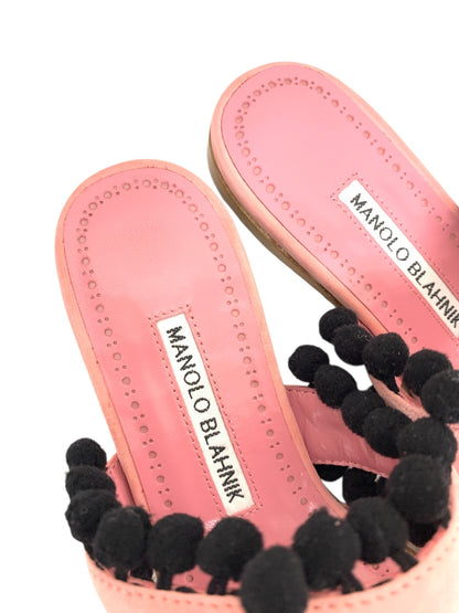 マノロブラニク シューズ 35.5 ピンク スエード ITC1JZZXEX3S 【SALE】