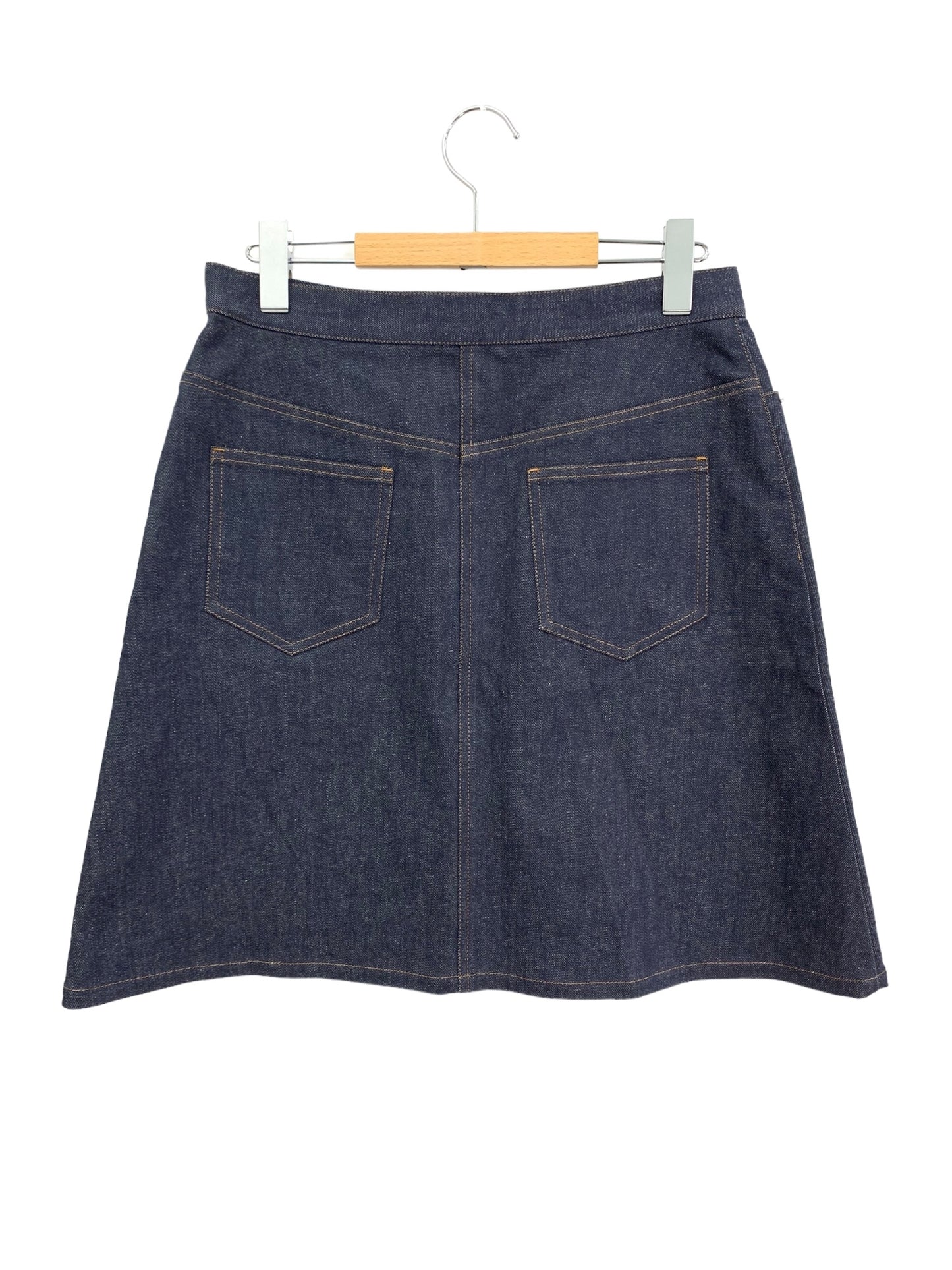 フォクシーニューヨーク Winston skirt ウィンストン 44227 スカート 42 ネイビー デニム ビジュー IT27KUPJDDHO