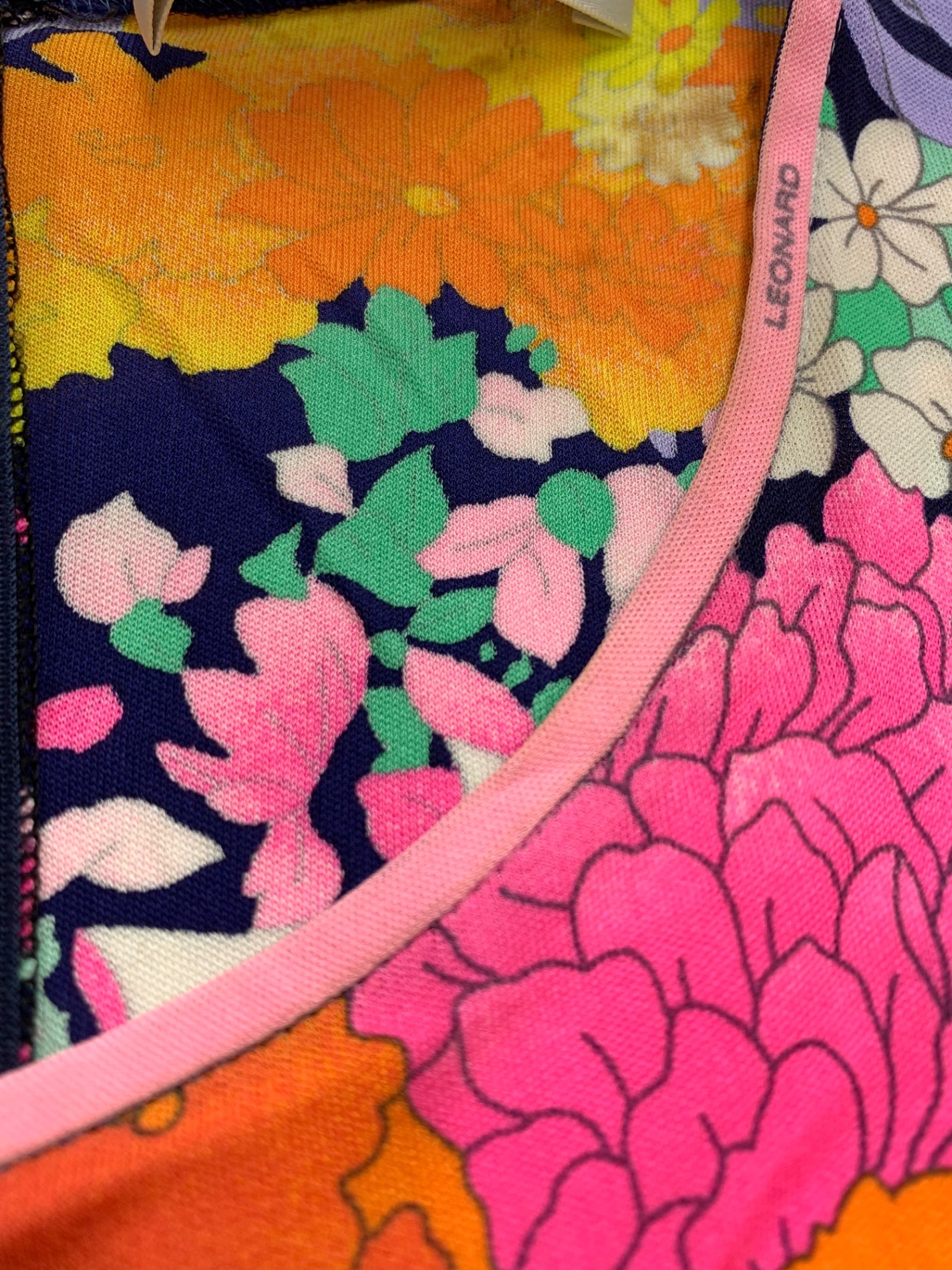 レオナール 0470072 ワンピース 38 マルチカラー フラワープリント IT78CRMU4EA0