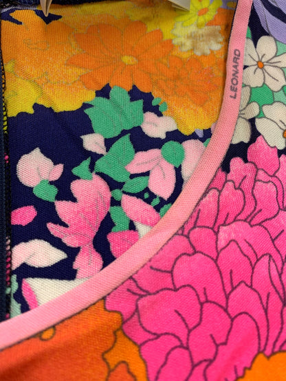 レオナール 0470072 ワンピース 38 マルチカラー フラワープリント IT78CRMU4EA0