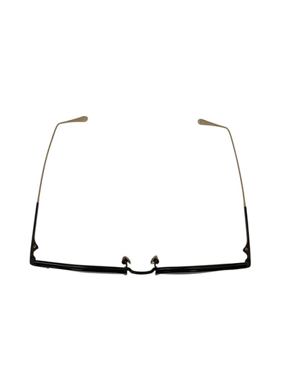 増永眼鏡 LAUREN メガネ ブラック コンビフレーム ハーフリム ボストン IT1KXK0NQVES