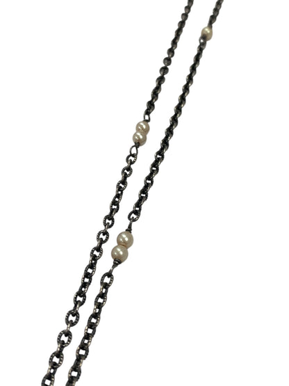 フォクシーブティック ネックレス グレー パール ラインストーン ブローチ2WAY ITYE4KWX6B3L 【SALE】