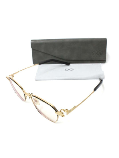 フォーナインズ S-981T メガネ ゴールド/ブラック メタルフレーム ボストン ITGZHRJ0IBO8