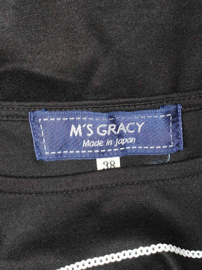 エムズグレイシー 215327 Tシャツ 38 ブラック カットソー 香水瓶モチーフ ITQ9TQS9GQ23