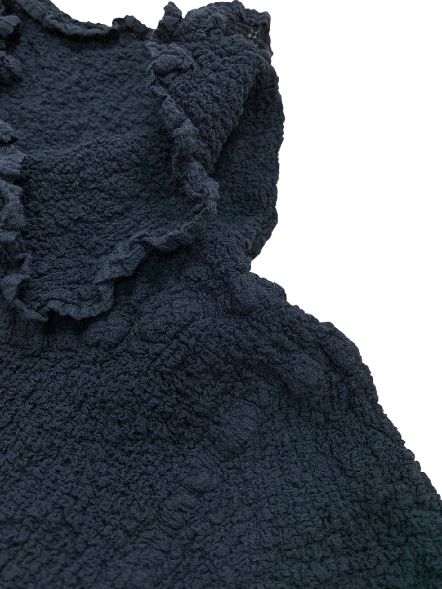 ミーイッセイミヤケ Wrinkled high neck short sleeve cut and sew knit MI34FM007 プルオーバー ブラック カリフラワー ITEY4NMMT47I 【SALE】