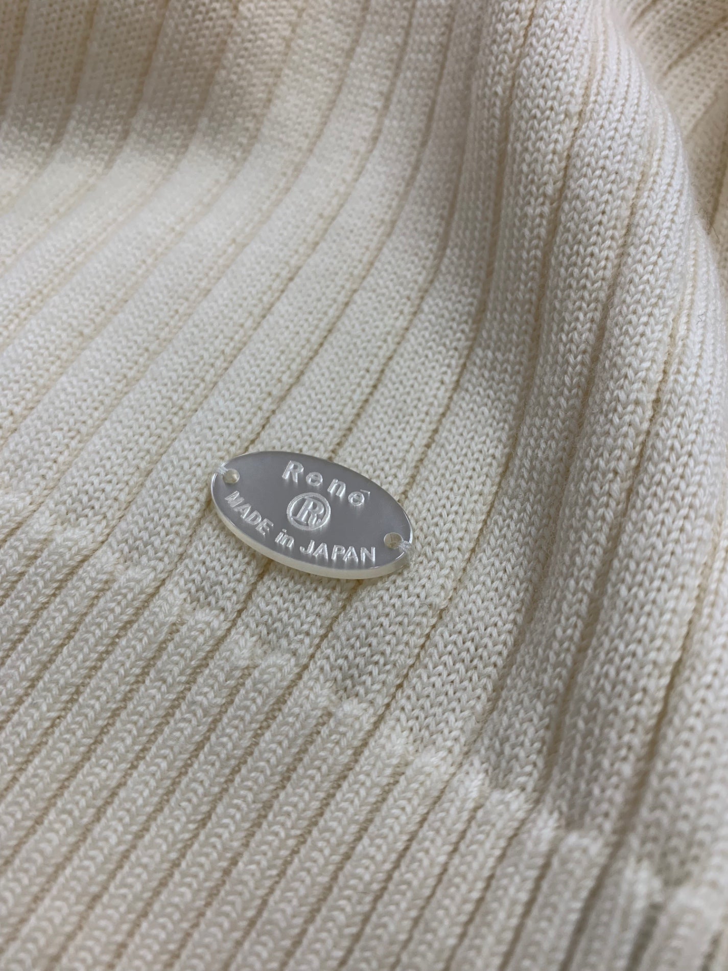 ルネ 5232200 ニットセーター 36 アイボリー リブネック ITLD8UVB59DC