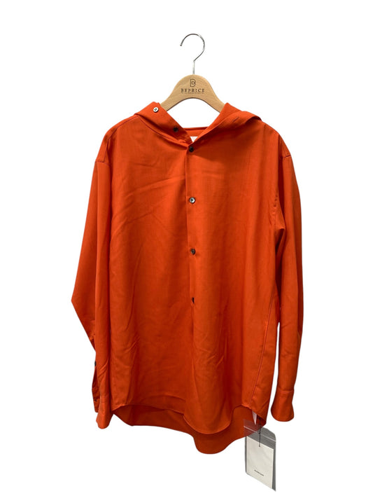 オーバーコート フーディーウールシャツ F22T011-NKWS シャツ 00 オレンジ ITF7ECO5Y2X4