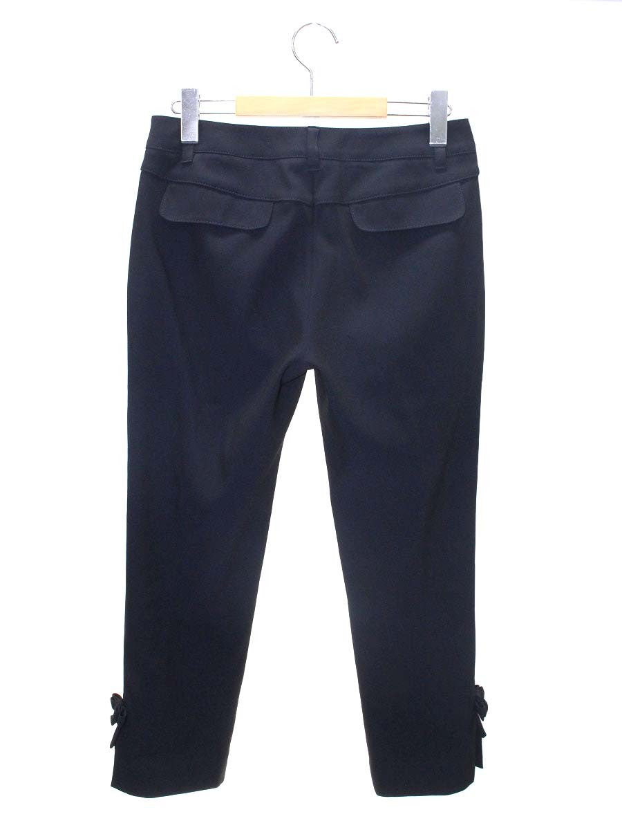 トゥービーシック W5R08-558-09 パンツ 40 ブラック サイドリボン IT84NHKZJBL0