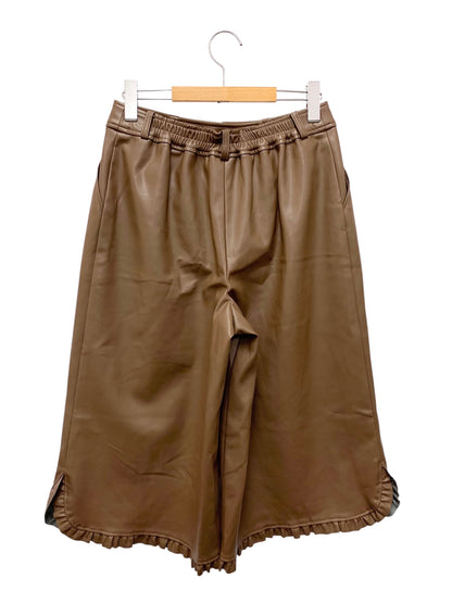 エムズグレイシー フェイクレザーワイドパンツ 016511 40 ブラウン ITPWAWT7JY6G