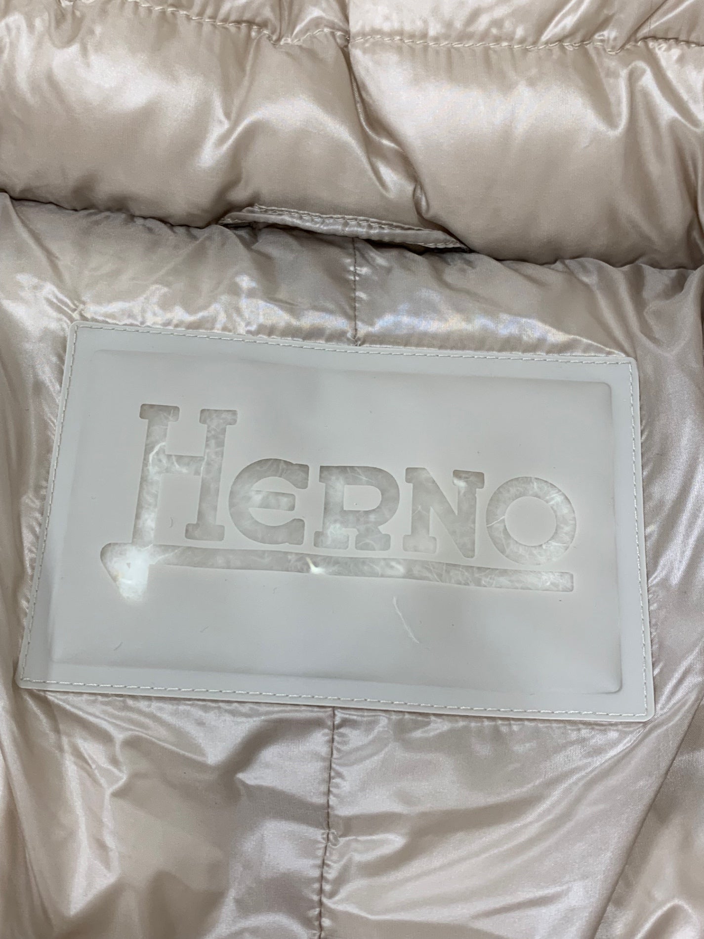 ヘルノ PI0484D 12017 1985 ダウンコート 46 ベージュ フィンラクーン ナイロン ITEIYB8FLHL8