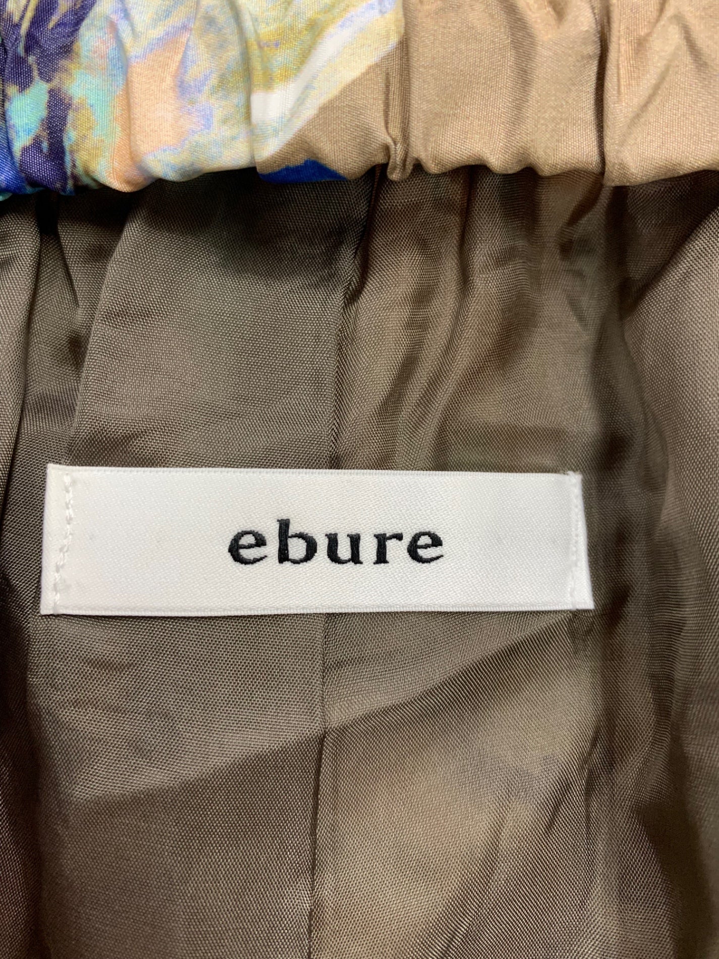 エブール 3710600520 ワイドパンツ 36 ベージュ フラワー ITRJV6KV4PUA