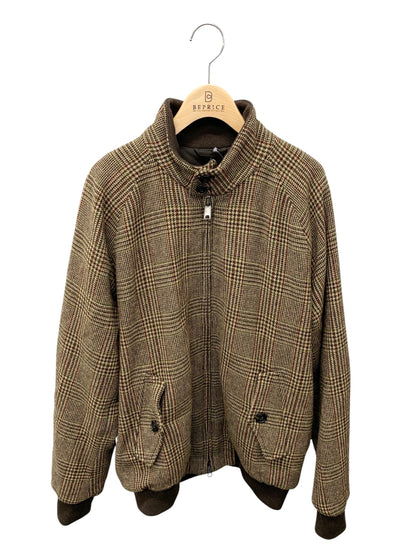 バラクータ G9 ハリントンジャケット 42 ブラウン コットン 千鳥格子 厚手 IT4K0GJ2NO74