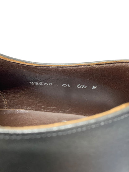 グレンソン MACCLESFIELD 33503 ドレスシューズ 6 1/2 ブラック パンチドキャップトゥ カーフ 内羽根 ITKMR6ZGDQV4 【SALE】