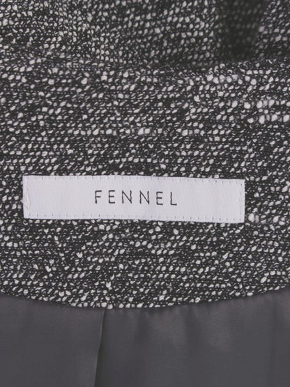 フェンネル 9340-3182 ロングベスト 9 ブラック/ホワイト ゴールドボタン ITLA4TXE28VE