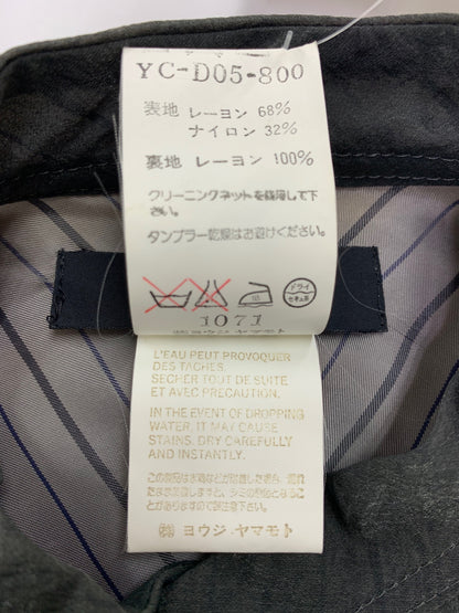 ヨウジヤマモト ワイズ Y’s ロングシャツワンピース スカートセットアップ 3/2 グレー ITMA6PAWLK40