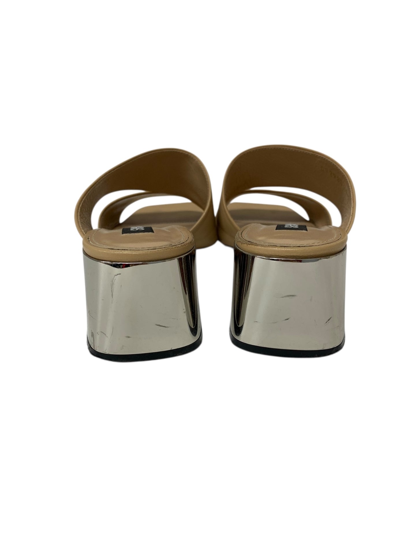 セルジオロッシ A92900 サンダル 36.5 ブラウン レザー スクエアートゥ ITVH2FWYY28I