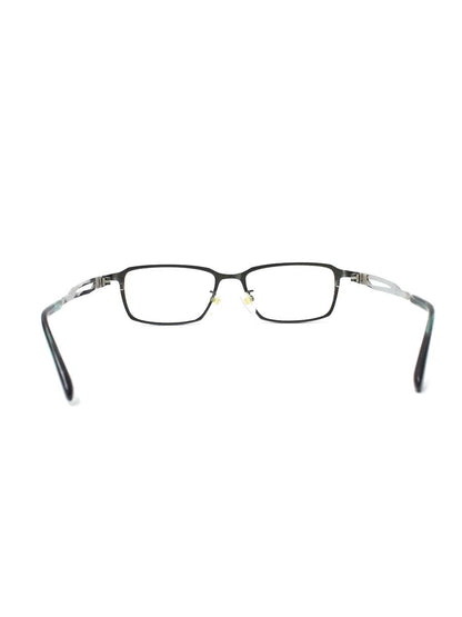 デュポン DP1050 メガネ メタルグレー/グリーン コンビフレーム フルリム スクエア ITBFMC6UKHW8