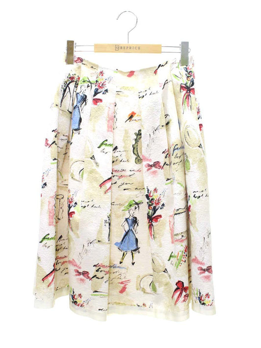 エムズグレイシー 女の子とキュートモチーフスカート 417125 40 ベージュ IT2AP5FRT9MC