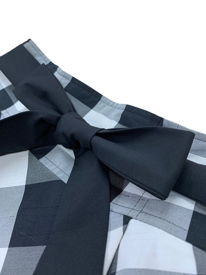 エムズグレイシー 217313 スカート 38 ブラック チェック フレア ITT5LW04MQEO