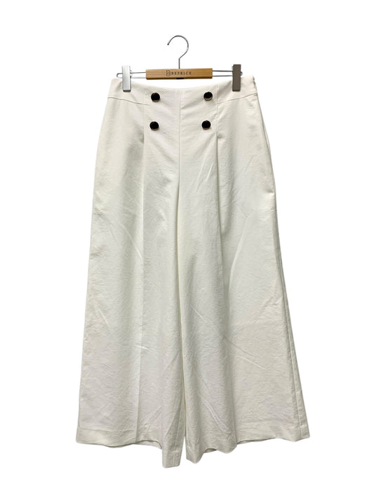 エムズグレイシー 516305 パンツ 40 ホワイト ワイド IT043QV9G6X0