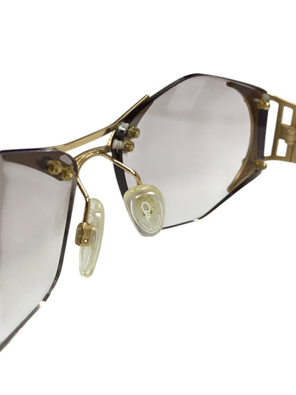 カザール MOD917 サングラス ゴールド コンビフレーム リムレス スクエア IT7F6ZSA9CH1