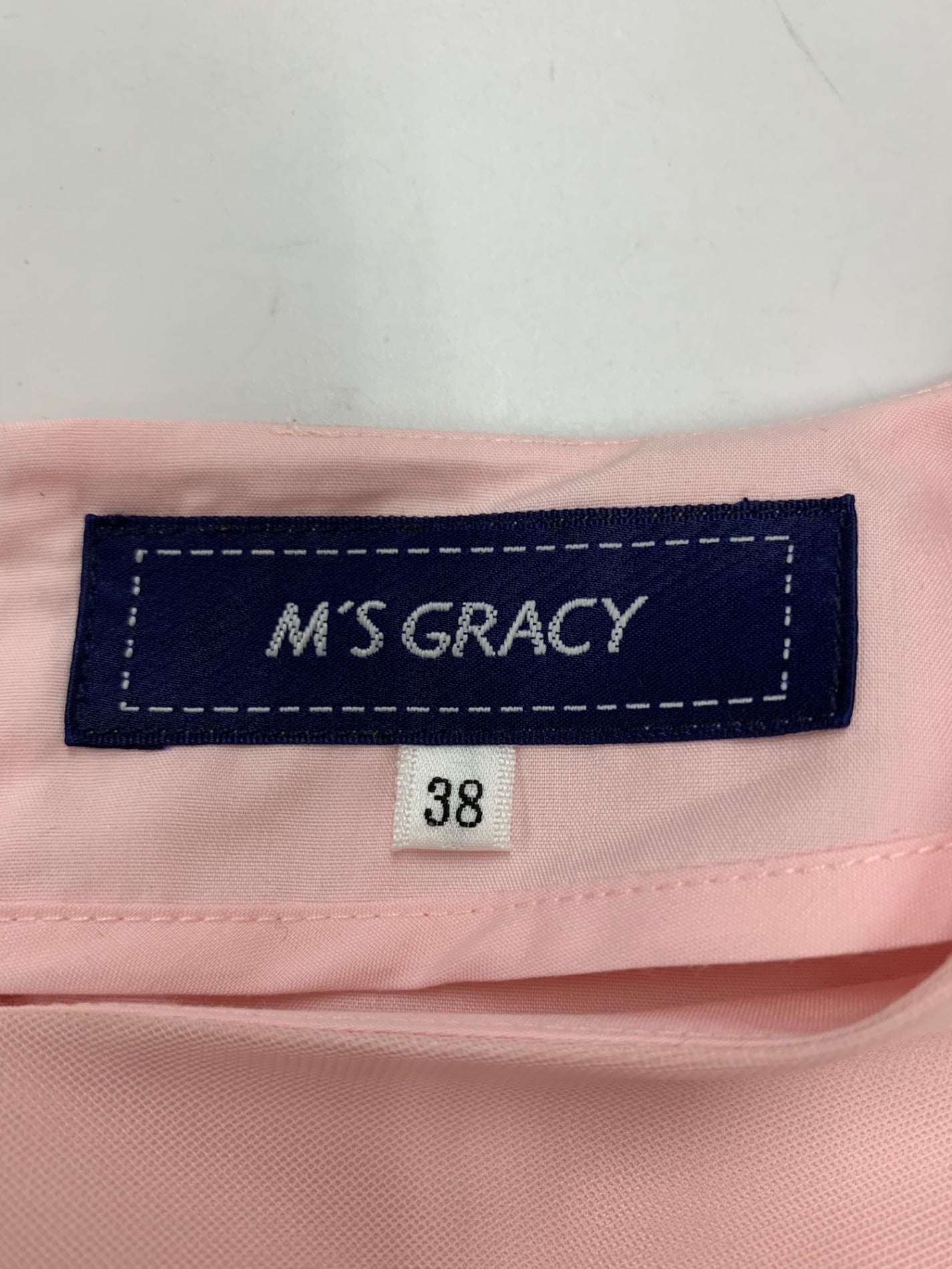 エムズグレイシー 511116 ワンピース 38 ピンク チュール 刺繡 | 中古