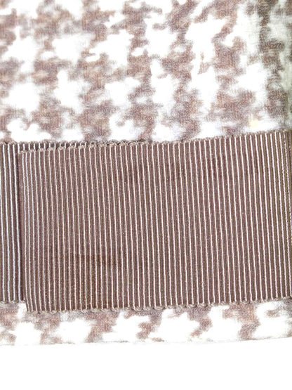 エムズグレイシー 724513 ジャケット 40 ベージュ リボン 千鳥格子 ITSNU3SMODAP