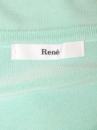 ルネ 6212400 カーディガン 36 グリーン フラワーモチーフ ITSPKKDUBW44