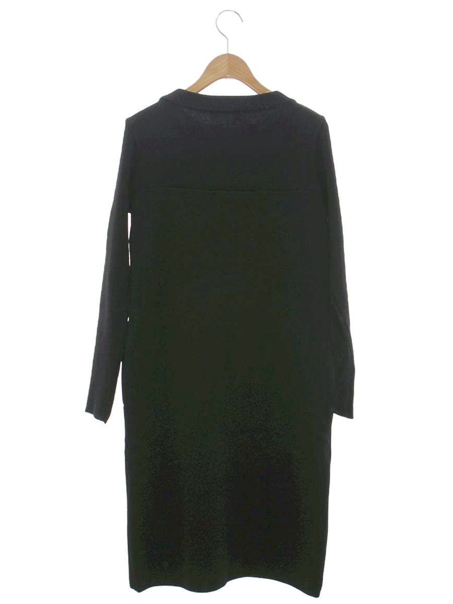 ルネ 6912780 ワンピース 36 ブラック ニット ロールカラー IT18RPPQXJFW