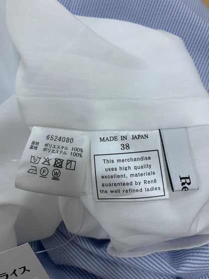 ルネ 6524080 スカート 38 ライトブルー ストライプ シアサッカー IT6UC76C2PXS 【SALE】