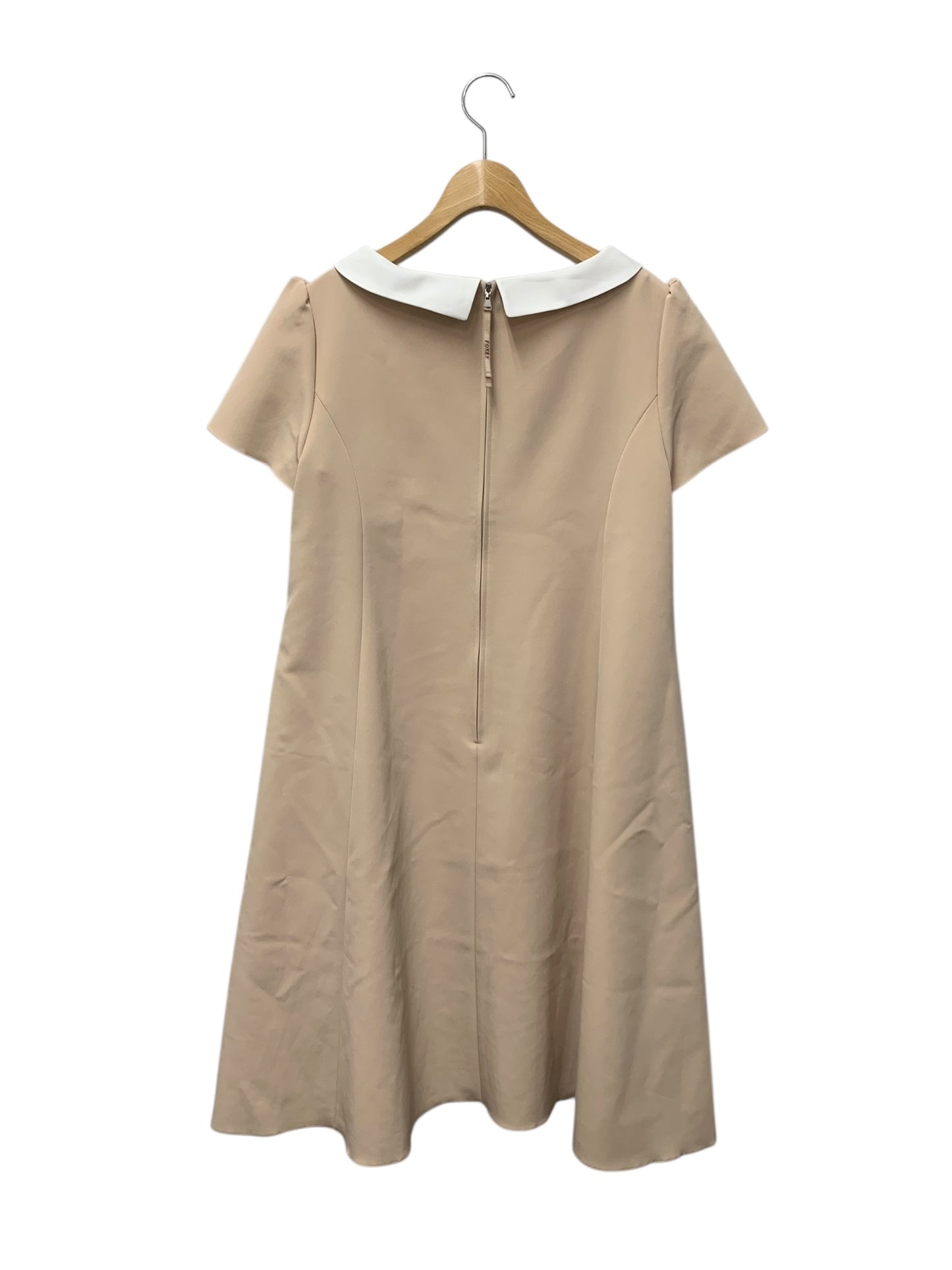 フォクシーブティック Dress  Acapella 44664 ワンピース 42 ベージュ 襟付き ITQ08DYM22QG