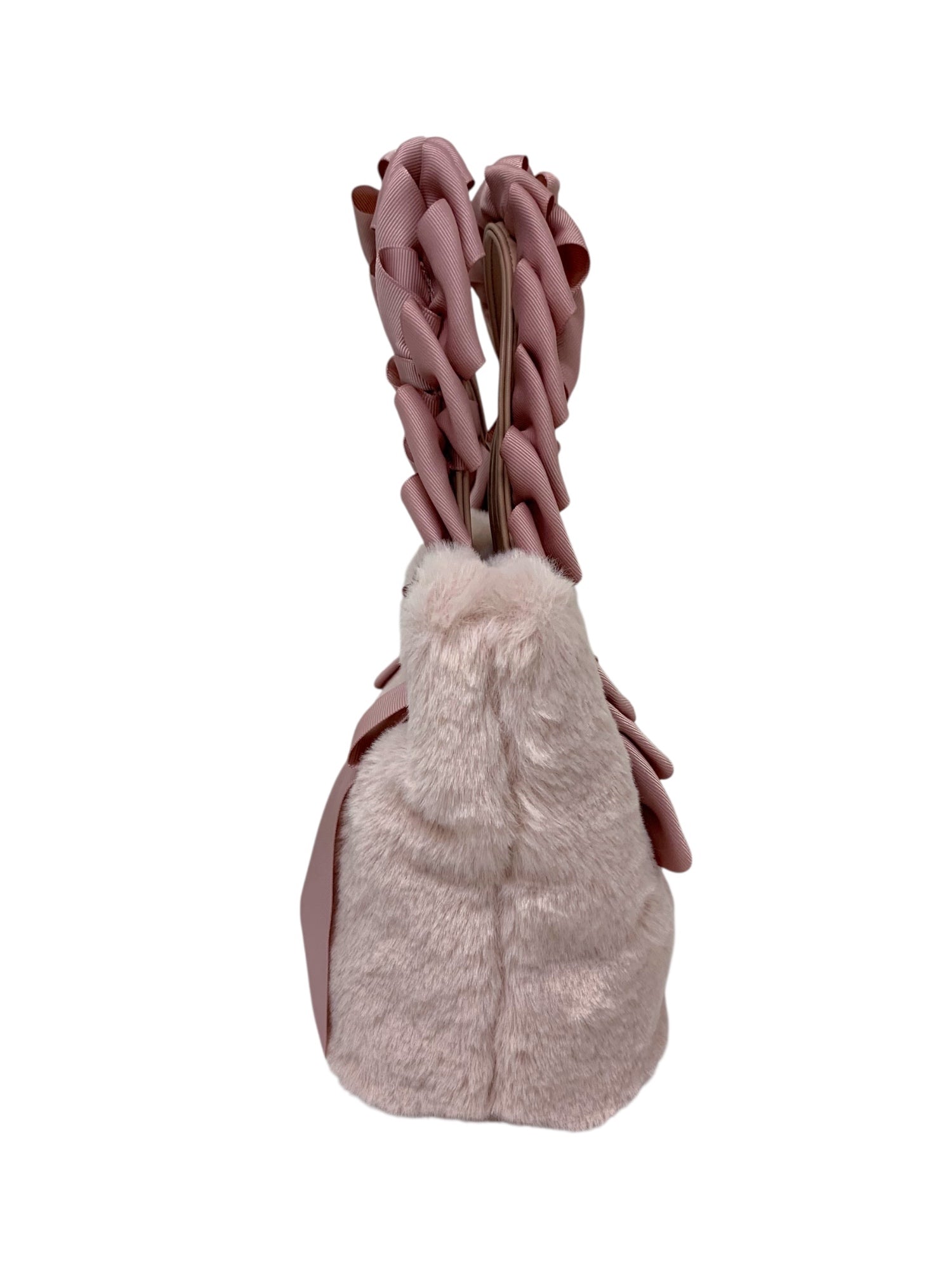 エムズグレイシー リボンハンドルフェイクファーバッグ 394510