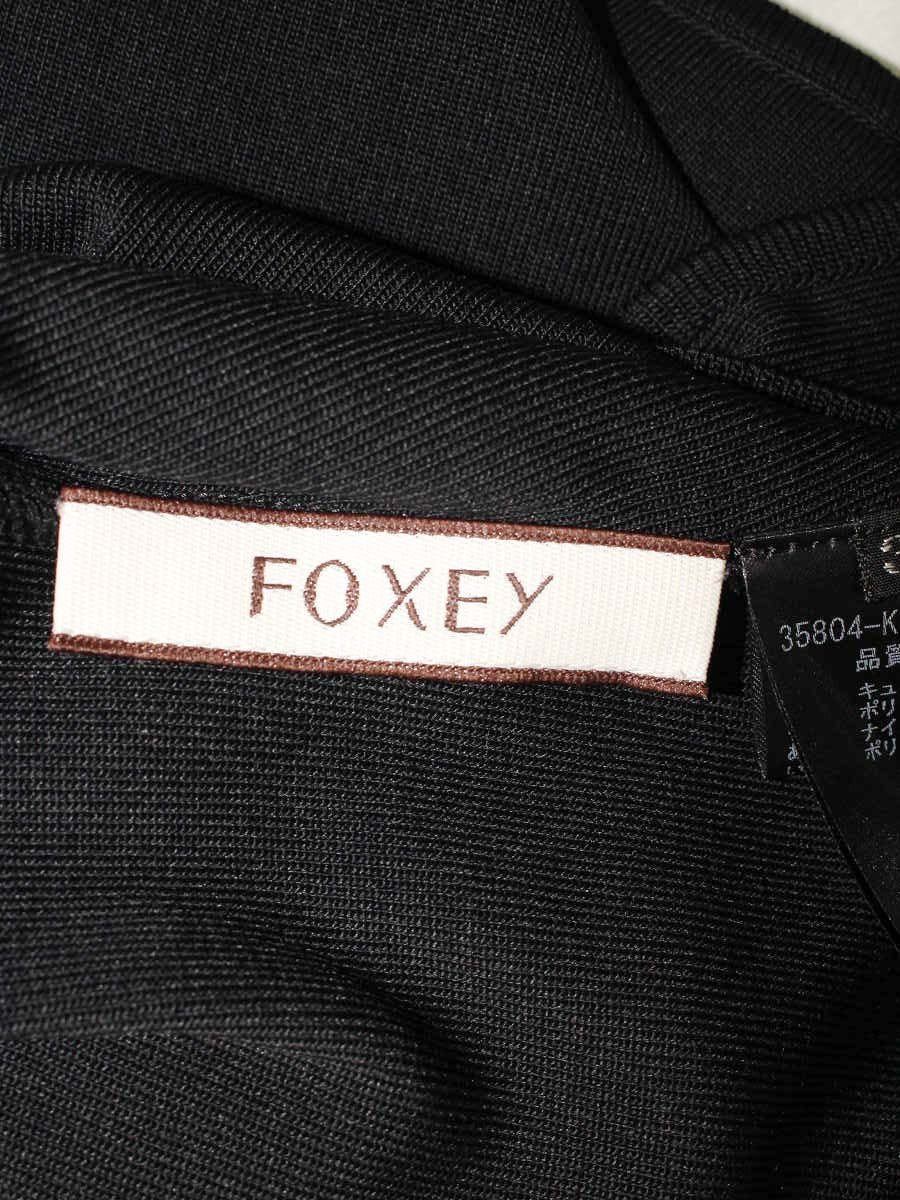 フォクシーブティック スクエアセーター 35804 ニットセーター 38 ブラック ITKONLRZQHTC