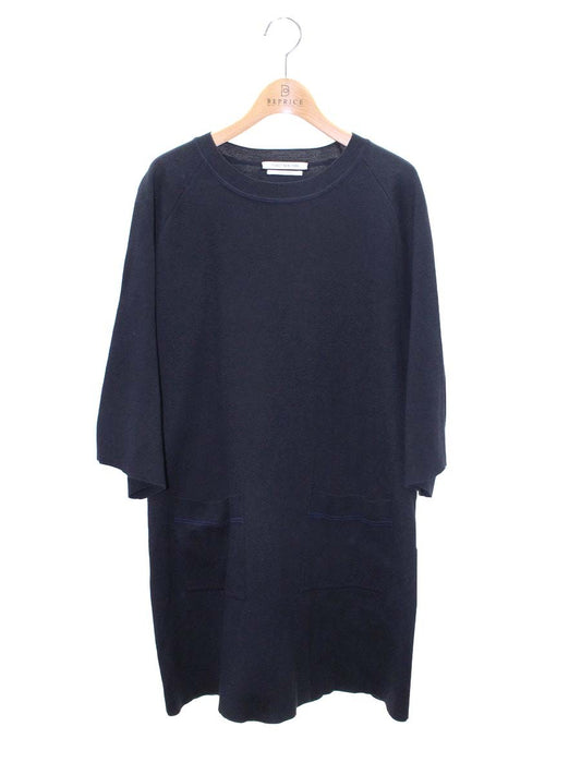 フォクシーニューヨーク collection Dress  38218 ワンピース 40 ネイビー ニット ITWNMNF3QL06