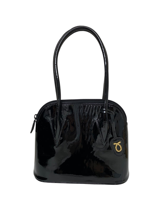 ロウナーロンドン ハンドバッグ ブラック エナメル ITYRXG3QDR1W