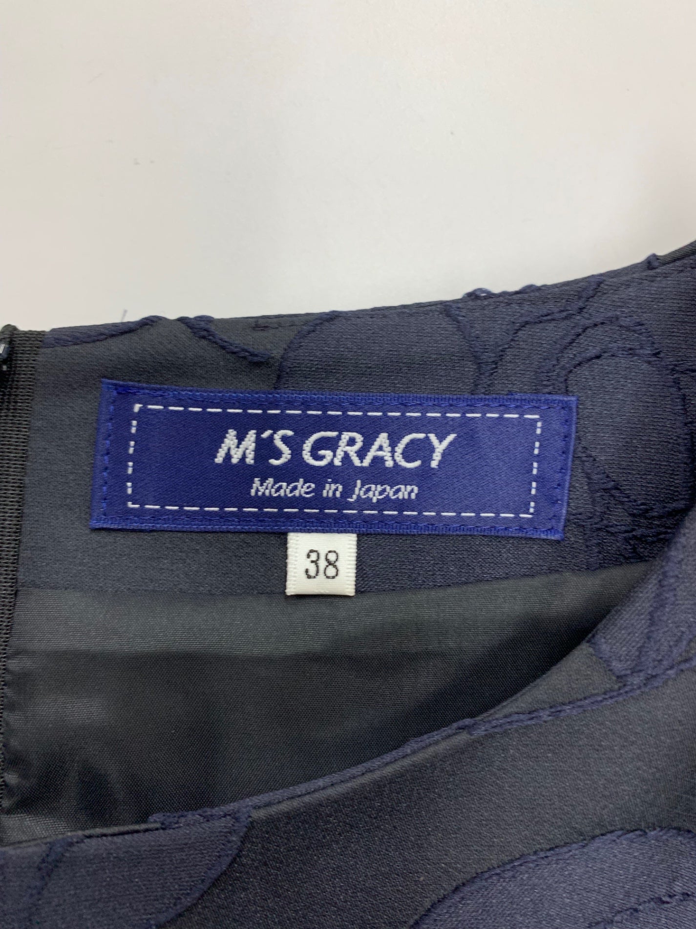 エムズグレイシー シャンブレージャガードローズワンピース 311612 38 ブラック ITJV4QR6J3WO