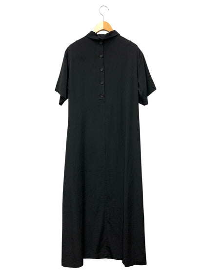 ヨウジヤマモト TA/PE CREPE DE CHINE B/COLLAR GUSSET LONG D ND-D51-500 ワンピース 1 ブラック ITKU42QR6GW0